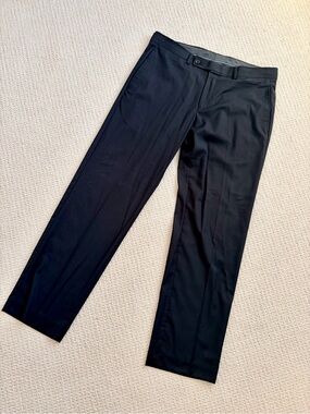 Calvin Klein Black Dress Pants Slim Straight 33x30